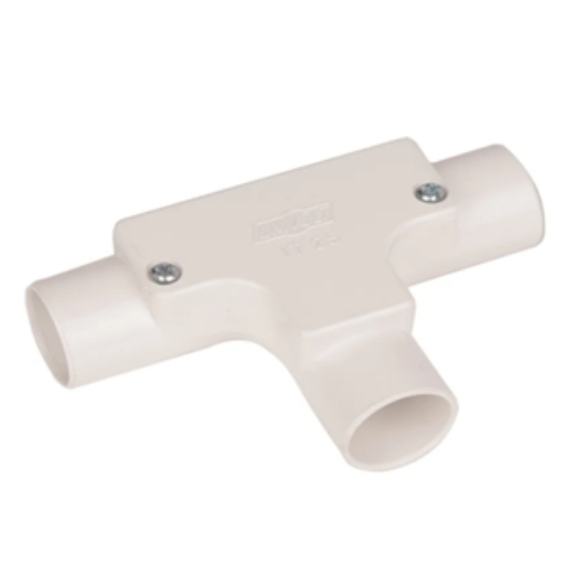 25MM WHITE PVC INSPECTION TEE 1PC