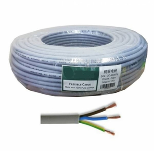3C X 40 PVC CABLE GREY