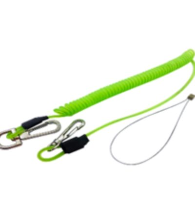 Tool catch rated 5KG — prevents dropped objects when working at height; quick clip‑on use.
