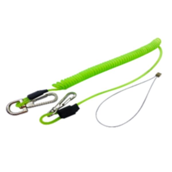 Tool catch rated 5KG — prevents dropped objects when working at height; quick clip‑on use.