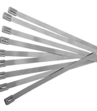 304 stainless cable tie 300MM×4.6MM — high heat and UV resistance for industrial bundling.