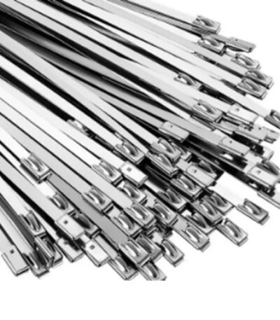 304 stainless cable tie 200MM×4.6MM — high heat and UV resistance for industrial bundling.