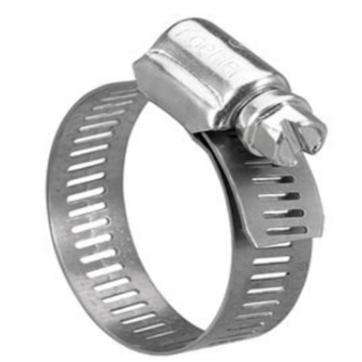 304 stainless hose clip 7/8'' — worm‑drive clamp for secure hose connections.