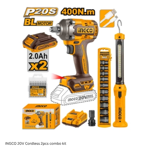 INGCO 20V Cordless 2pcs combo kit