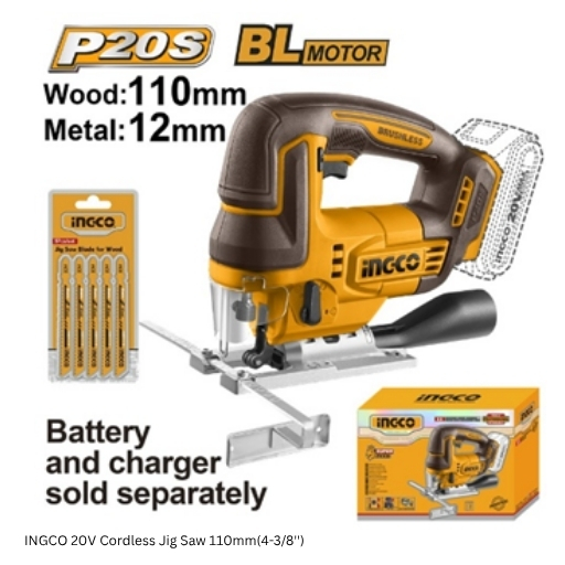 29 INGCO 20V Cordless Jig Saw 110mm(4-3/8'')