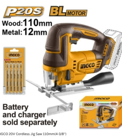 INGCO 20V Cordless Jig Saw 110mm(4-3/8'')