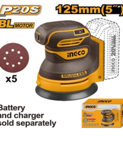 32 INGCO 20V Cordless random orbit sander 125mm(5'')