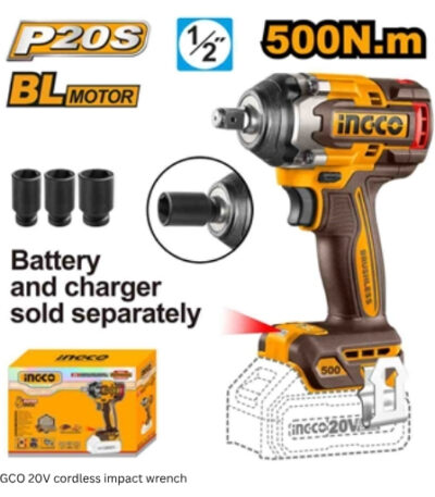 9 INGCO 20V cordless impact wrench