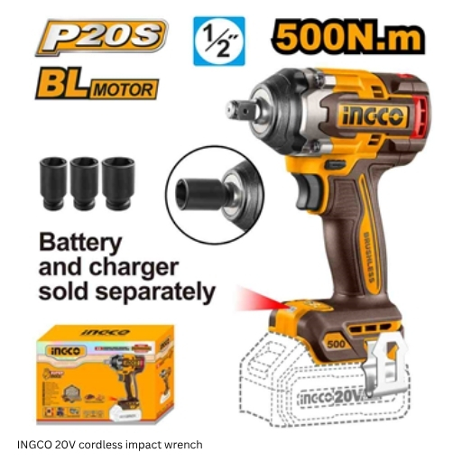 9 INGCO 20V cordless impact wrench
