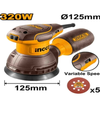 12 INGCO 320W Variable speed electic random rotary sander