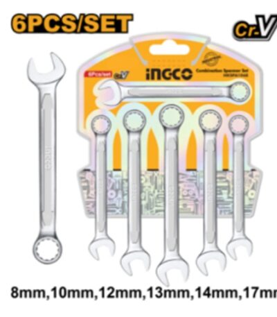 INGCO 6pcs Combination Spanner Set 8