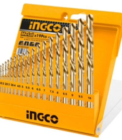 50 INGCO 9 PCS HSS TWIST DRILL BITS SET SIZE 2