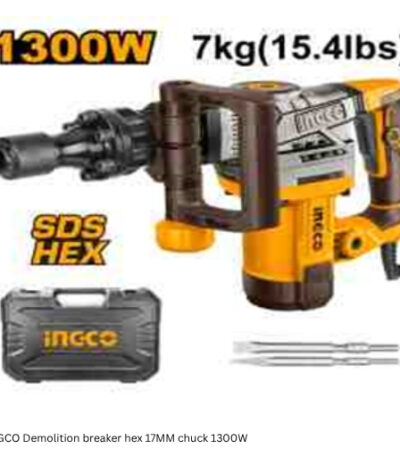 INGCO Demolition breaker hex 17MM chuck 1300W