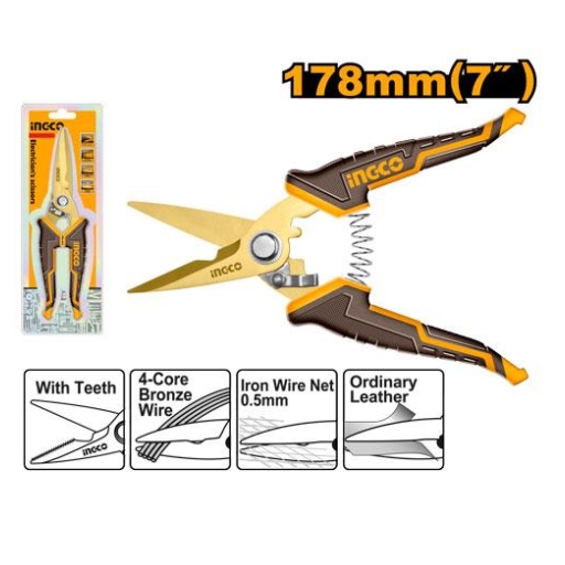 INGCO Electrician's Scissors178mm