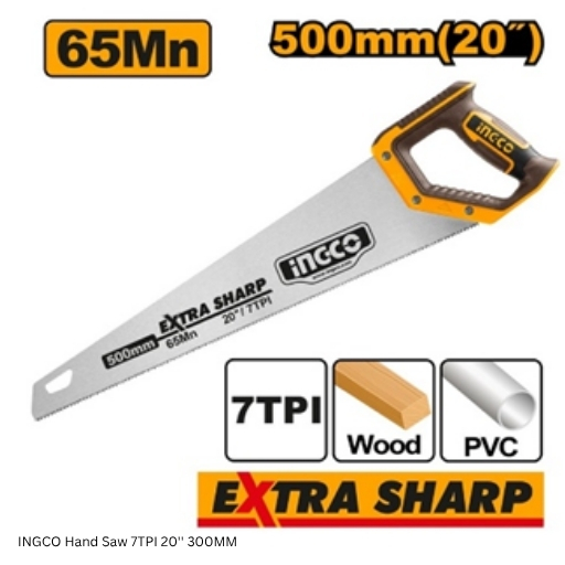 INGCO Hand Saw 7TPI 20'' 300MM