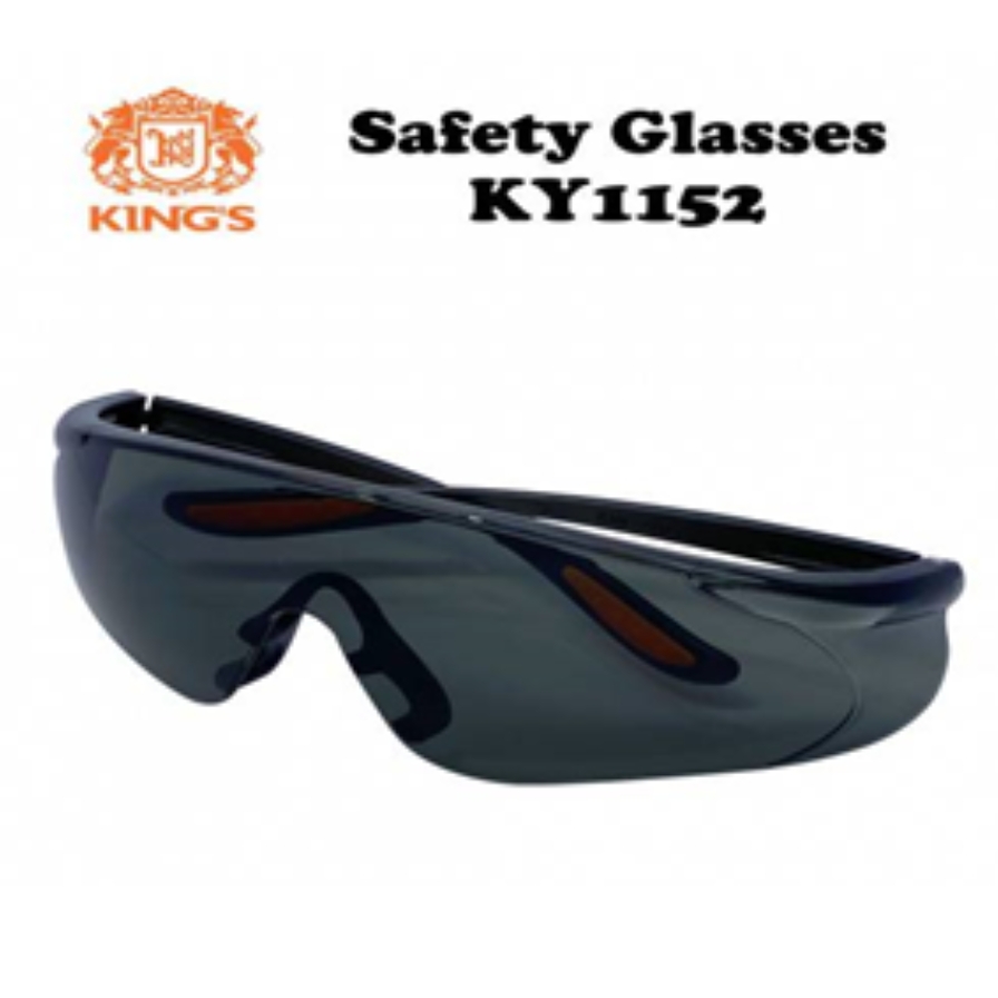 Lightweight safety eyewear with tinted lenses; scratch‑resistant and comfortable for all‑day protection.