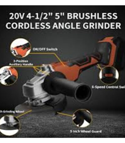 34 Kafuwell 20V Brushless Cordless Angle Grinder 125mm