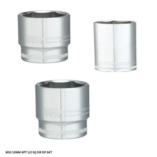 M10 13MM 6PT 1/2 SQ DR DP SKT