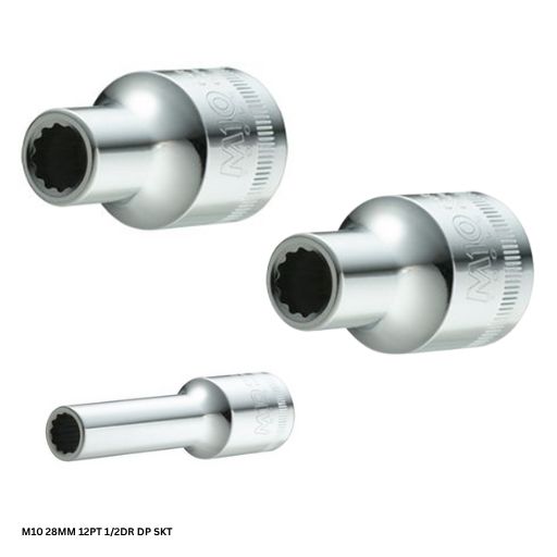 M10 28MM 12PT 1/2DR DP SKT