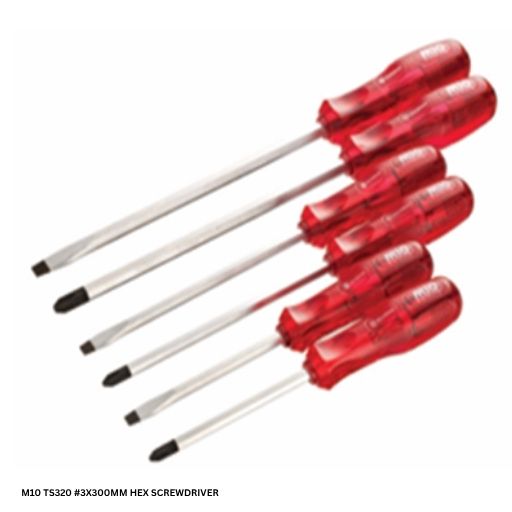 M10 TS320 #3X300MM HEX SCREWDRIVER