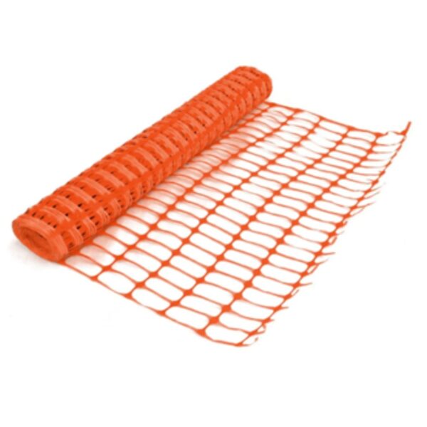 Orange plastic safety fence 1×15M — quick barrier for worksites