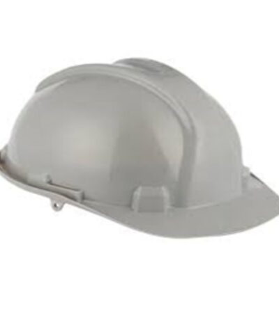 Impact‑resistant safety helmet GREY with adjustable suspension for a secure