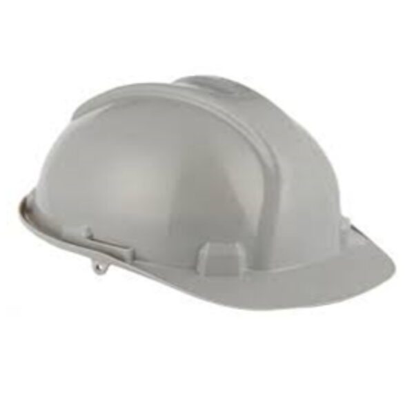 Impact‑resistant safety helmet GREY with adjustable suspension for a secure