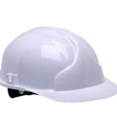 Impact‑resistant safety helmet WHITE with adjustable suspension for a secure