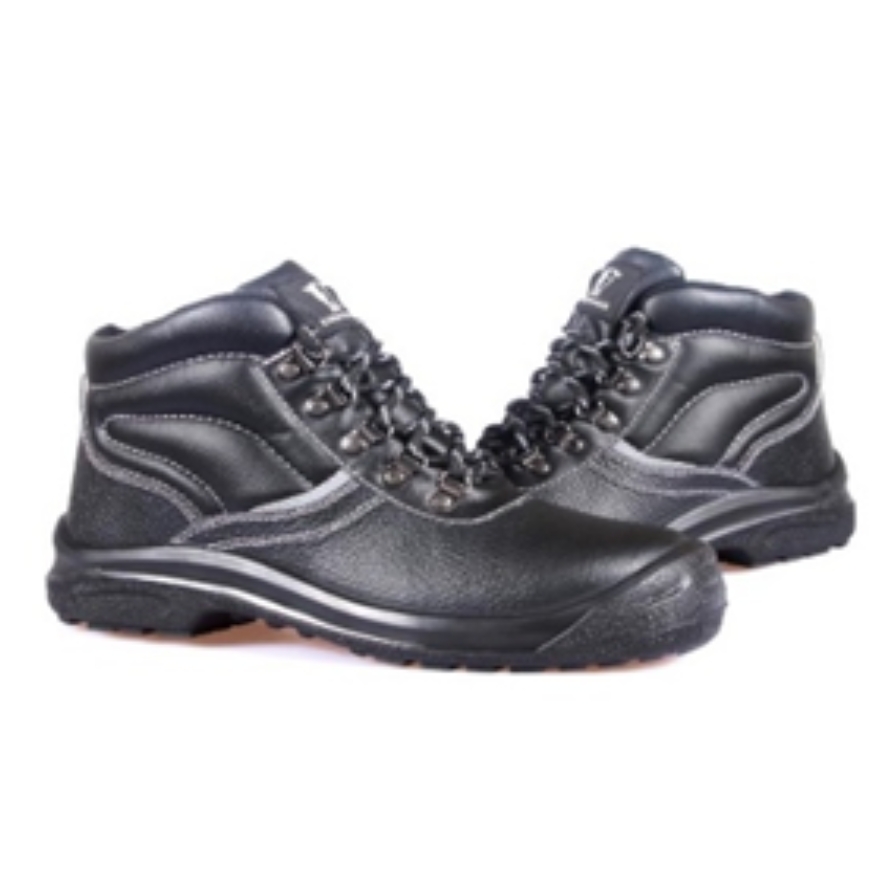 Durable safety footwear with protective toecap and slip‑resistant sole — secure fit and comfort in size range.