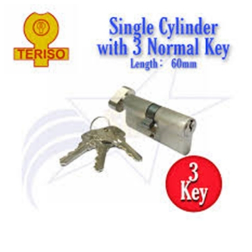 TERISO' 70MM CYLINDER  SINGLE WITH NORMAL KEY