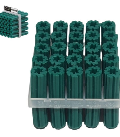 PVC wall plug 1'' — reliable fixing for masonry and concrete; firm grip for screws.
