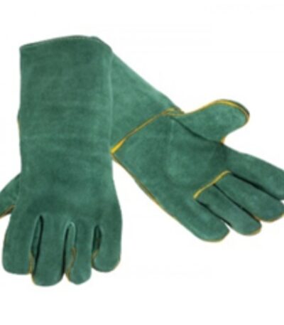Heat‑resistant welding gloves 13'' — durable split leather for arc and MIG/TIG tasks.