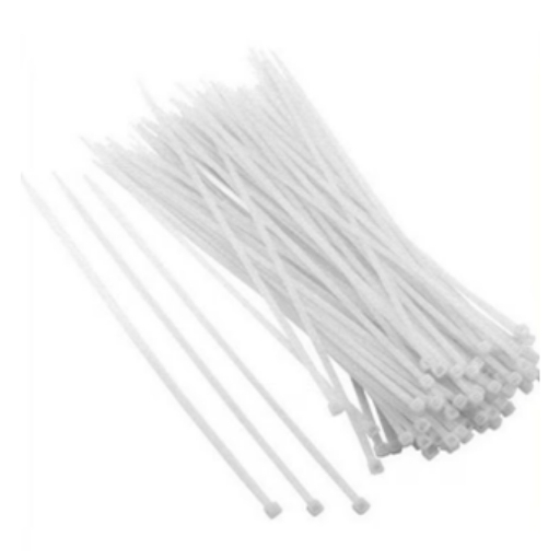 White nylon cable tie 350MM — strong locking head for cables and hoses.