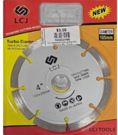 53 lcj diamond cutting disc wet(150mmx20x 1.2mm)