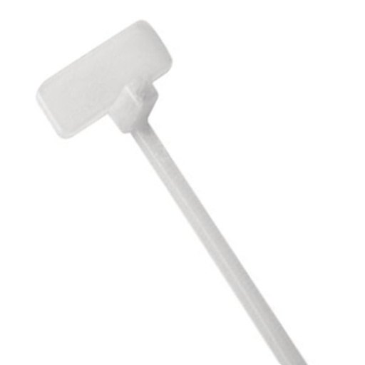 Marker cable tie 100MM×3MM — write‑on tab for easy cable identification.